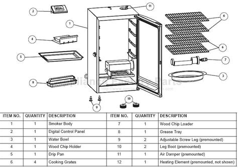 original bradley smoker replacement parts.